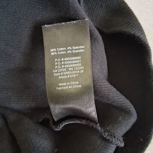 Aritzia TNA Women's Size Small Black Ribbed Mini Tank Bodycon Cotton Blend Dress - Picture 8 of 12